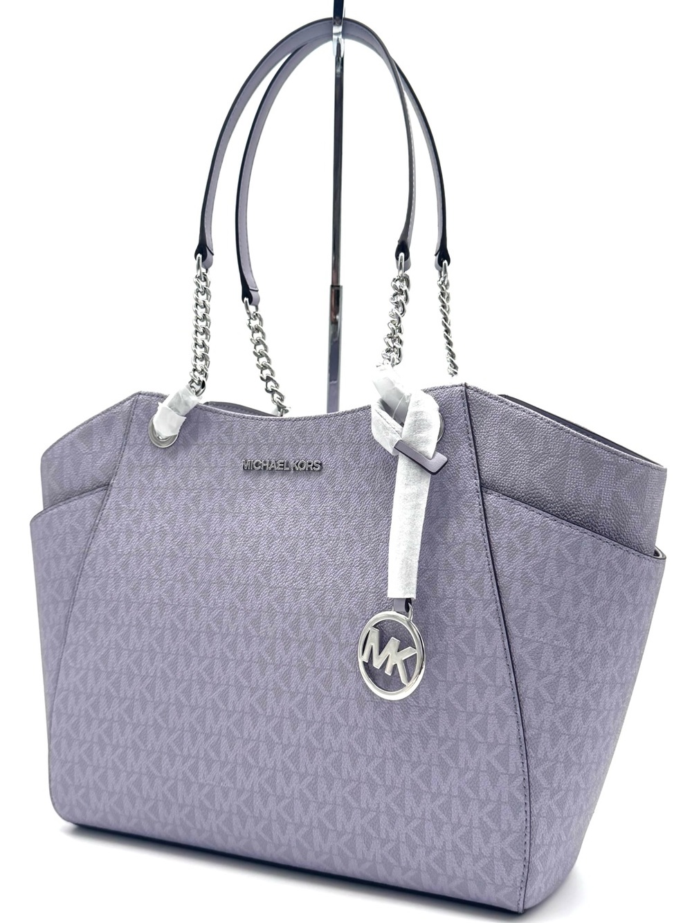 Michael Kors Jet Set Large Signature Logo Shoulder Bag - Lilac
